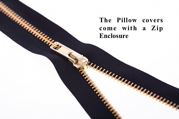 Handloom Cotton Blue Striped Pillow Covers (Set of 2)