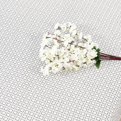 Handloom Cotton White Box Single Bedcover without Pillow Covers