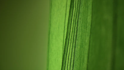 Handloom Cotton Green Solid Light Filtering Curtains 9 feet (Set of 2)